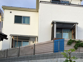 のテラス屋根 プレシオステラス R型 テラスタイプ 単体 積雪〜20cm対応 施工例