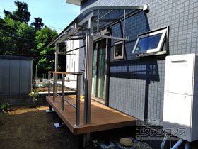 のテラス屋根 ソラリア R型 テラスタイプ 単体 積雪〜20cm対応 施工例