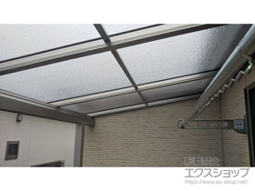 のバルコニー・ベランダ屋根 ソラリア F型 屋根タイプ 単体 積雪〜20cm対応 *片入隅納まり 施工例