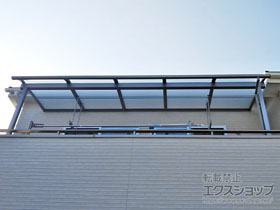 のバルコニー・ベランダ屋根 スピーネ R型 屋根タイプ 単体 積雪〜20cm対応 施工例
