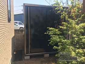 の物置・屋外倉庫 ナイソーシスター　1740×920×1903 KMW-179E-P 施工例