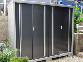 の物置・屋外倉庫 シンプリー 一般型 1940×905×1603 MJX-199D-P-PG 施工例