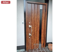 の玄関ドア リシェント玄関ドア3　断熱K4仕様　手動　片開き(ランマ無し)R　P77型 施工例