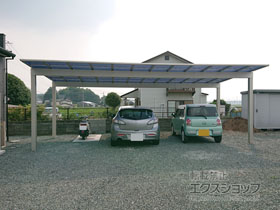 のカーポート エフルージュ トリプル 積雪〜20cm対応 施工例