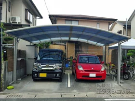 YKKAPのカーポート レイナツインポートグラン　積雪～20cm対応 施工例