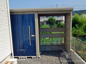 の物置・屋外倉庫 Mr.ストックマン プラスアルファ 一般型 3015×1590×2110（TP-3015） TP-3015-D 施工例