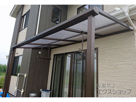 のテラス屋根 ソラリア F型 テラスタイプ 単体 積雪〜20cm対応 施工例