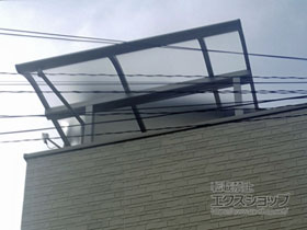 のバルコニー・ベランダ屋根 ソラリア R型 屋根タイプ 単体 積雪〜20cm対応 施工例