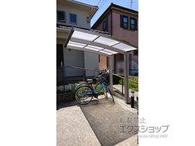 のサイクルポート・駐輪場 プレシオスポート ミニ 積雪〜20cm対応 施工例