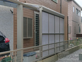 のストックヤード スピーネストックヤードF型 パネルタイプ スクリーン仕様 積雪〜20cm仕様 施工例