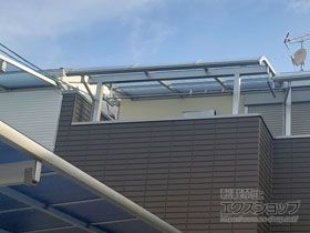 のバルコニー・ベランダ屋根 ソラリア R型 屋根タイプ 単体 積雪〜20cm対応 施工例