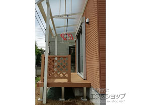 のテラス屋根 ソラリア R型 テラスタイプ 単体 積雪〜20cm対応 施工例