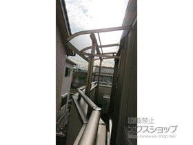 のバルコニー・ベランダ屋根 プレシオステラス R型 屋根タイプ 単体 積雪〜20cm対応 施工例