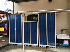 の物置・屋外倉庫 グランプレステージジャンプ 920×530×1900（GP-95A-T） GP-95A-T-D 施工例