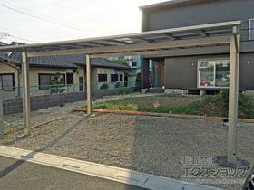 のカーポート エフルージュ ツイン 積雪〜20cm対応 施工例