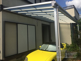 のテラス屋根 ソラリア F型 テラスタイプ 単体 積雪〜20cm対応 施工例