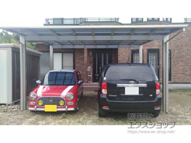 のカーポート エフルージュ ツイン 積雪〜20cm対応 施工例