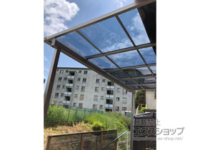 のテラス屋根 ソラリア F型 テラスタイプ 単体 積雪〜20cm対応 施工例