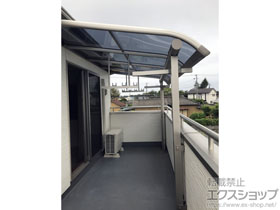 のバルコニー・ベランダ屋根 プレシオステラス R型 屋根タイプ 単体 積雪〜20cm対応 施工例