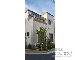 のバルコニー・ベランダ屋根 ソラリア F型 屋根タイプ 単体 積雪〜20cm対応 施工例