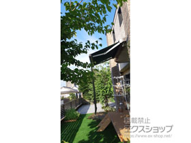 のオーニング・日よけ 彩風 あやかぜ CR型 手動式 スクリーン付タイプ 施工例