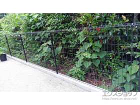のフェンス・柵 イーネットフェンス 1F型 自由柱施工 施工例