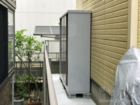 の物置・屋外倉庫 シンプリー 一般型 1940×515×1903 MJX-195E-P-AR 施工例