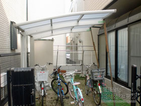 のサイクルポート・駐輪場 プレシオスポート ミニ 積雪〜20cm対応 施工例