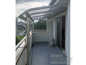 のバルコニー・ベランダ屋根 プレシオステラス R型 屋根タイプ 単体 積雪〜20cm対応 施工例