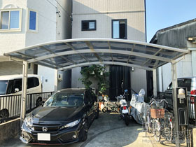 のカーポート プレシオスポート ワイド 積雪〜20cm対応 施工例