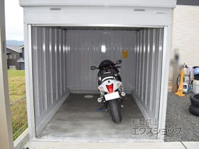 最安値 バイク保管庫 一般型 床付タイプ 2210×3050×2385 ハイルーフ FM パーツ