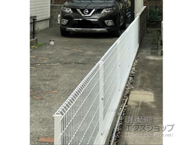 のフェンス・柵 イーネットフェンス　1F型 自由柱タイプ 施工例