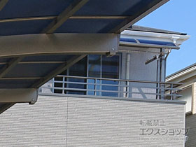 のバルコニー・ベランダ屋根 スピーネ R型 屋根タイプ 連棟 積雪〜20cm対応 施工例