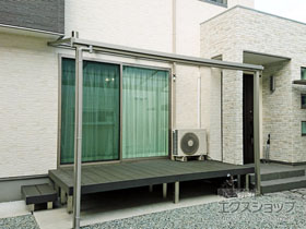 のテラス屋根 ソラリア F型 テラスタイプ 単体 積雪〜20cm対応 施工例