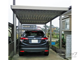 のカーポート テリオスポートIII 900 奥行延長 角柱6本柱 積雪〜30cm対応 施工例