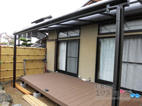 のテラス屋根 ソラリア R型 テラスタイプ 単体 積雪〜20cm対応 施工例