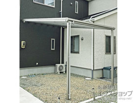 のテラス屋根 ソラリア F型 ビッグサイズ 単体 積雪〜20cm対応 施工例