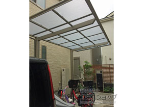 のサイクルポート・駐輪場 フーゴFミニ (フラットスタイル) 積雪〜20cm対応 施工例