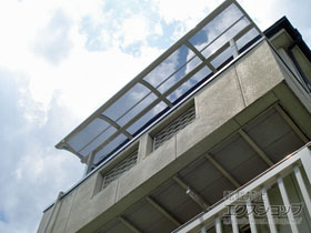 のバルコニー・ベランダ屋根 スピーネ R型 屋根タイプ 単体 積雪〜20cm対応 施工例