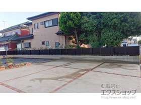 のフェンス・柵 ミエーネフェンス 目隠しルーバータイプ 自由柱施工 施工例