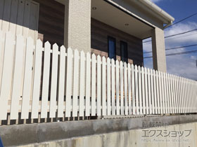 のフェンス・柵 テネシーフェンス N1型 自由支柱施工 施工例