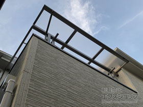 のバルコニー・ベランダ屋根 スピーネ F型 屋根タイプ 単体 積雪〜20cm対応 施工例