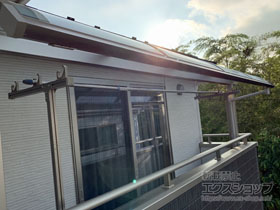 のバルコニー・ベランダ屋根 ソラリア R型 屋根タイプ 単体 積雪〜20cm対応 施工例