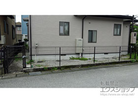 のフェンス・柵 イーネットフェンス2F型 自由柱施工 施工例