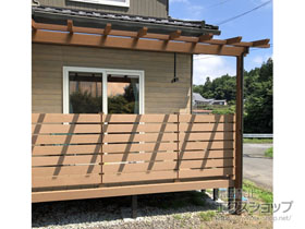 のテラス屋根 サザンテラス (パーゴラ仕様) 1500 テラスタイプ 単体 積雪〜50cm対応 施工例