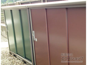 の物置・屋外倉庫 エスモ 一般型 1650×900×1501（ESE-1609E） ESE-1609E-MR 施工例