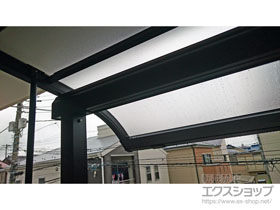 のバルコニー・ベランダ屋根 プレシオステラス R型 屋根タイプ 単体 積雪〜20cm対応 施工例