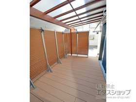 のテラス屋根 サザンテラス (フレーム仕様) テラスタイプ 単体 積雪〜20cm対応※張り出し納まり 施工例