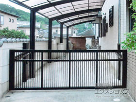 のカーゲート ラビーネ2型 電動式 施工例