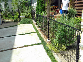 のフェンス・柵 ユメッシュZ型 フリー支柱タイプ 施工例